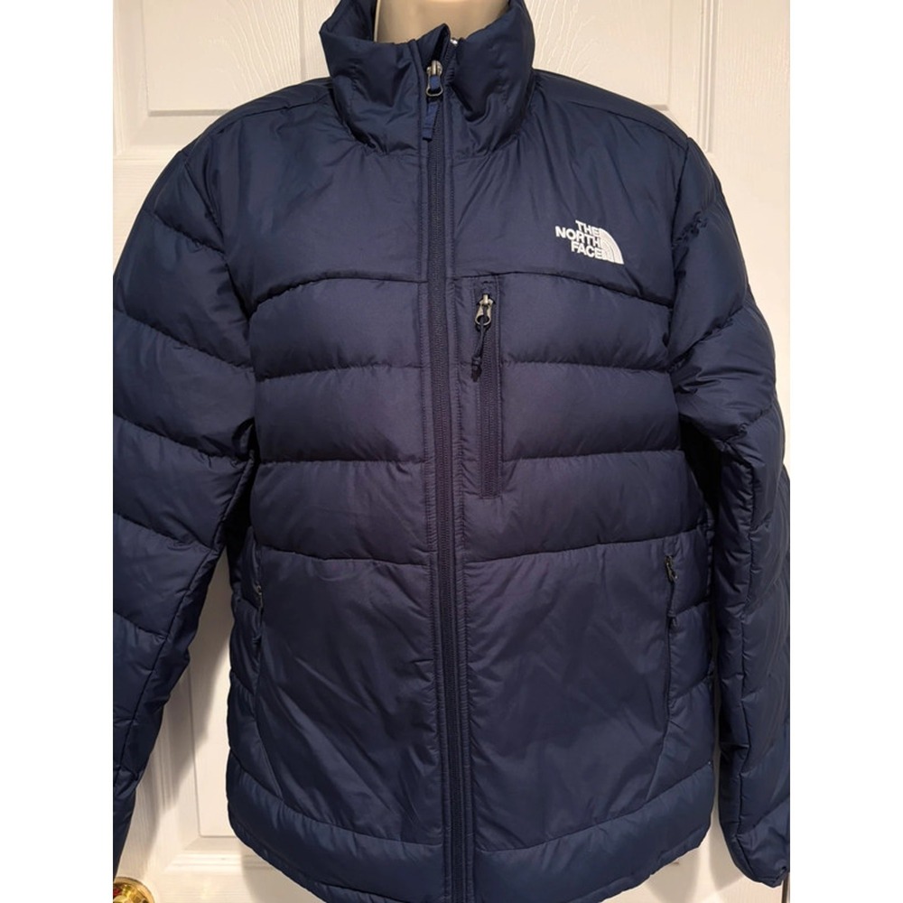 The North Face Down Puffer Jacket Mens S Navy NF0A4R29 Winter Coat